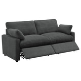 Collins Modular Power Loveseat Dark Grey - Tampa Furniture Outlet