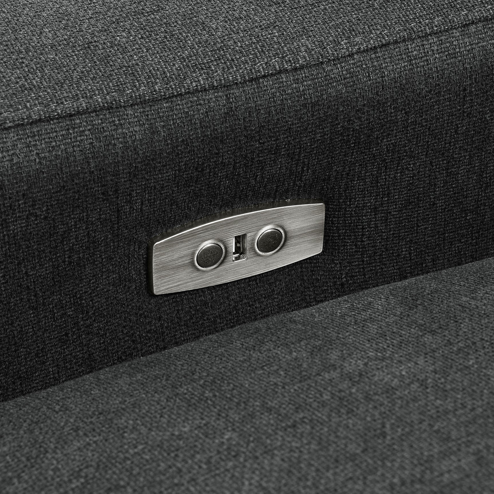 Collins Modular Power Loveseat Dark Grey - Tampa Furniture Outlet