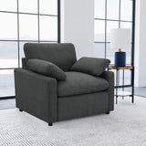 Collins Upholstered Power Recliner Chair Dark Grey - Tampa Furniture Outlet