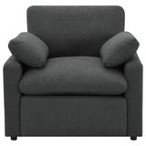 Collins Upholstered Power Recliner Chair Dark Grey - Tampa Furniture Outlet