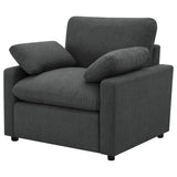 Collins Upholstered Power Recliner Chair Dark Grey - Tampa Furniture Outlet