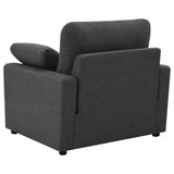 Collins Upholstered Power Recliner Chair Dark Grey - Tampa Furniture Outlet