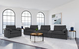 Collins Upholstered Power Recliner Chair Dark Grey - Tampa Furniture Outlet