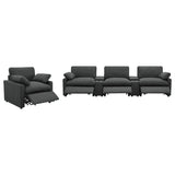Collins Upholstered Power Recliner Chair Dark Grey - Tampa Furniture Outlet