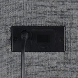Bahrain Upholstered Armless Recliner Charcoal - Tampa Furniture Outlet