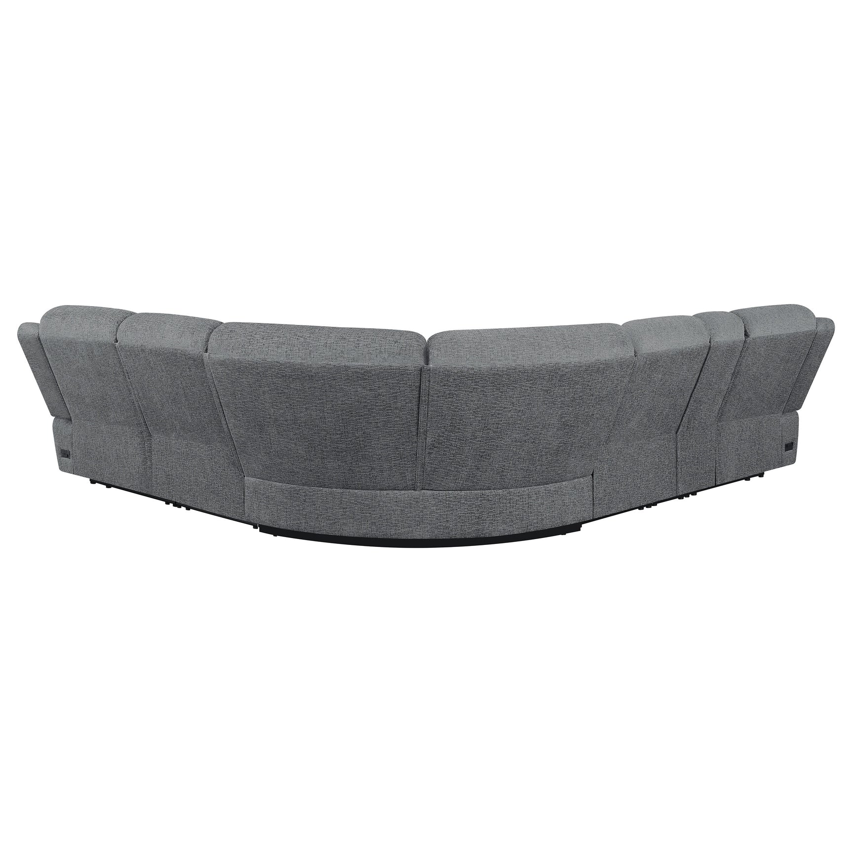 Bahrain 6-piece Modular Power Reclining Sectional Charcoal - Tampa Furniture Outlet