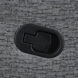 Bahrain Upholstered RAF Recliner Charcoal - Tampa Furniture Outlet