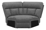 Tampa Furniture Outlet - Coaster - Bahrain Upholstered Wedge Charcoal - 609540WDG