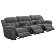 Tampa Furniture Outlet - Coaster - Bahrain 5-piece Power Home Theater Seating Charcoal - 609541PT