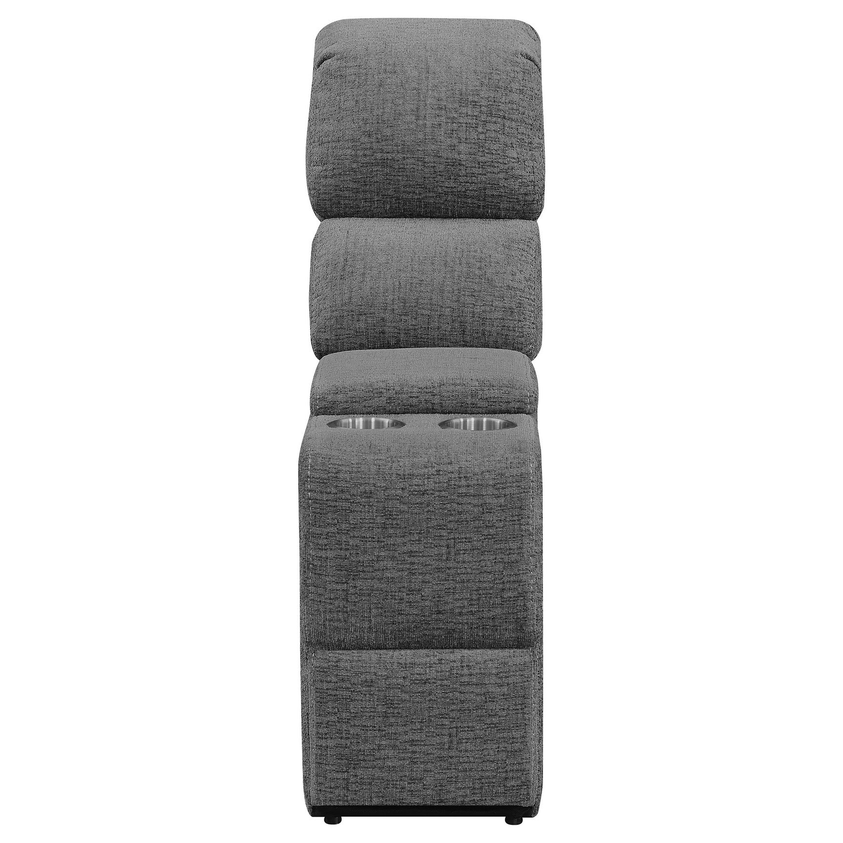 Bahrain 5-piece Power Home Theater Seating Charcoal - Tampa Furniture Outlet