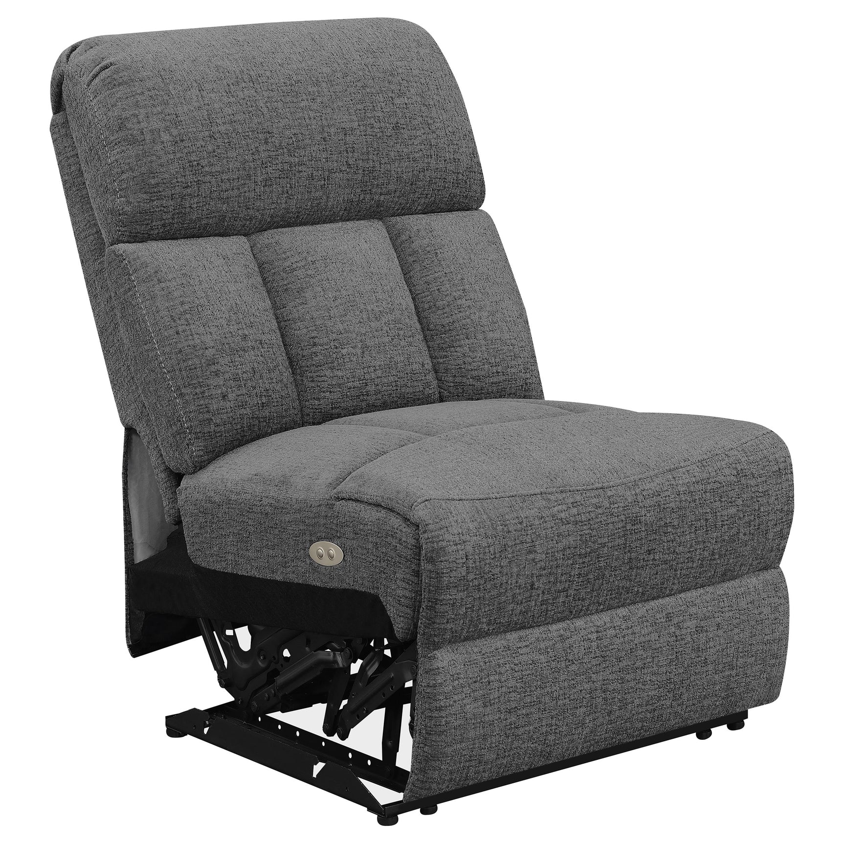 Bahrain 5-piece Power Home Theater Seating Charcoal - Tampa Furniture Outlet