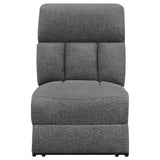 Bahrain 5-piece Power Home Theater Seating Charcoal - Tampa Furniture Outlet