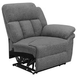 Bahrain 5-piece Power Home Theater Seating Charcoal - Tampa Furniture Outlet