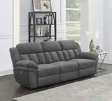 Bahrain Upholstered Power Sofa Charcoal - Tampa Furniture Outlet