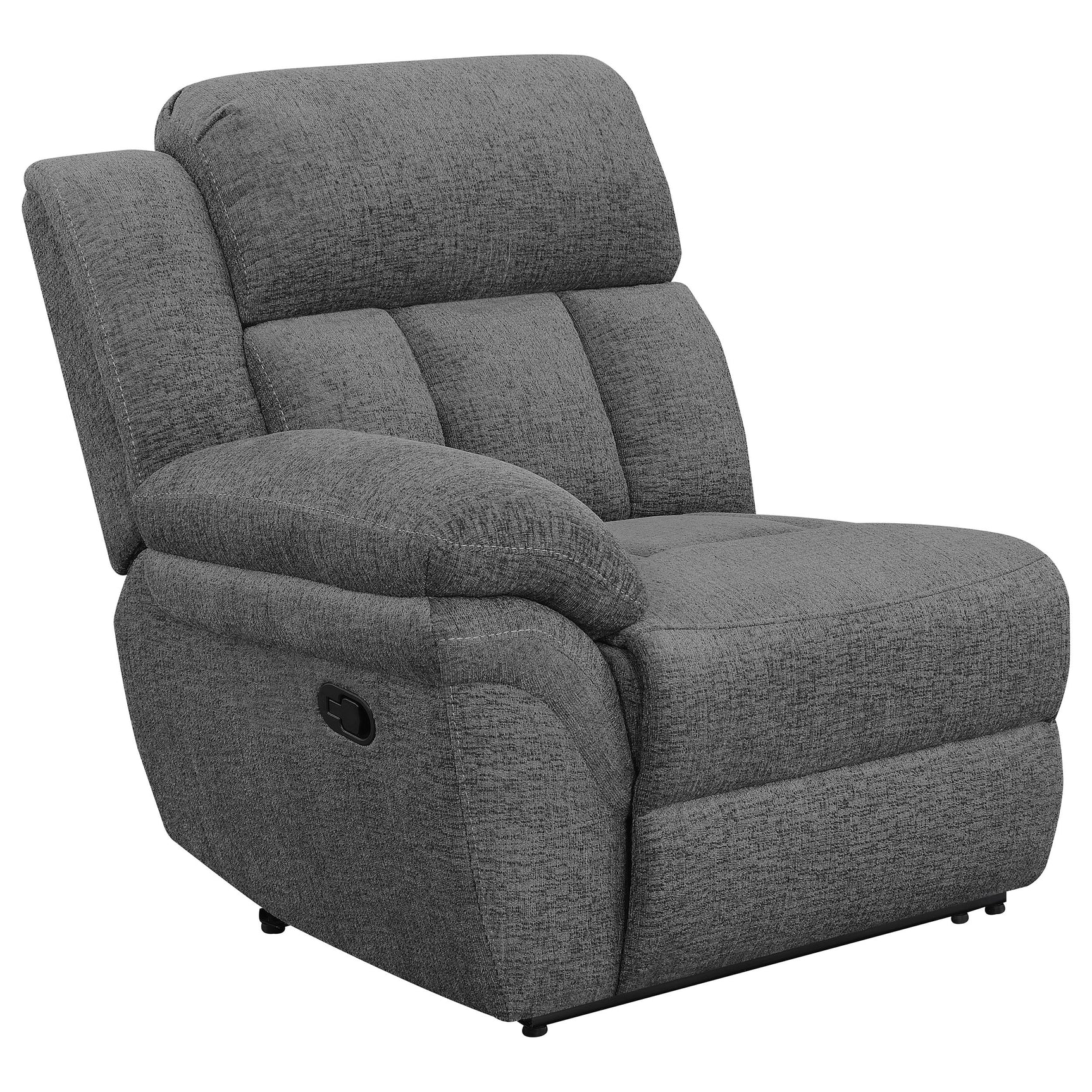 Bahrain 5-piece Upholstered Home Theater Seating Charcoal - Tampa Furniture Outlet