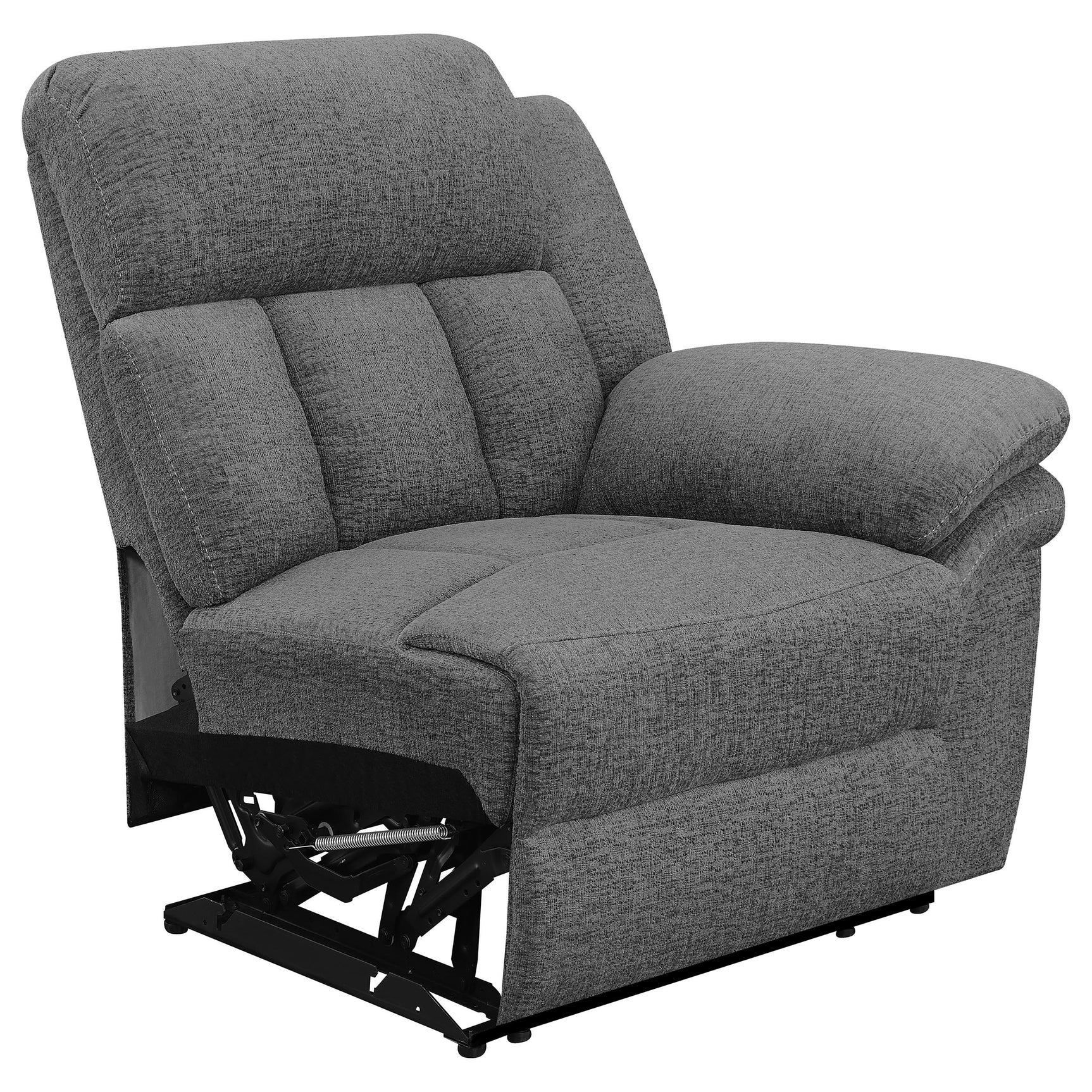 Bahrain 5-piece Upholstered Home Theater Seating Charcoal - Tampa Furniture Outlet