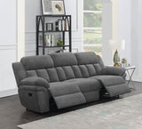 Bahrain Upholstered Motion Sofa Charcoal - Tampa Furniture Outlet