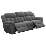 Bahrain Upholstered Motion Sofa Charcoal - Tampa Furniture Outlet