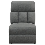 Bahrain Upholstered Motion Sofa Charcoal - Tampa Furniture Outlet