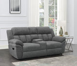 Bahrain Upholstered Motion Loveseat Charcoal - Tampa Furniture Outlet