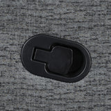 Bahrain Upholstered Glider Recliner Charcoal - Tampa Furniture Outlet