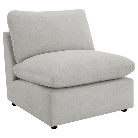 Tampa Furniture Outlet - Coaster - Collins Modular Armless Chair Grey - 609560AC