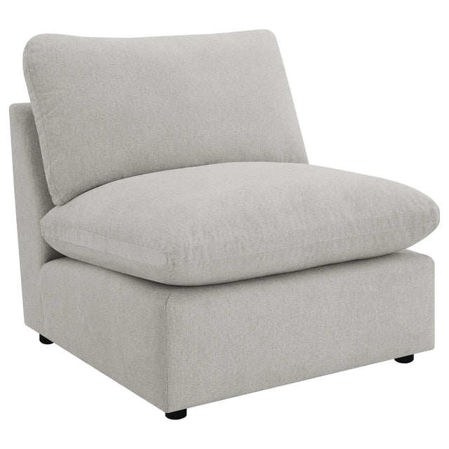 Tampa Furniture Outlet - Coaster - Collins Modular Armless Chair Grey - 609560AC