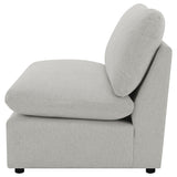 Collins Modular Armless Chair Grey - Tampa Furniture Outlet