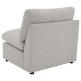 Collins Modular Armless Chair Grey - Tampa Furniture Outlet