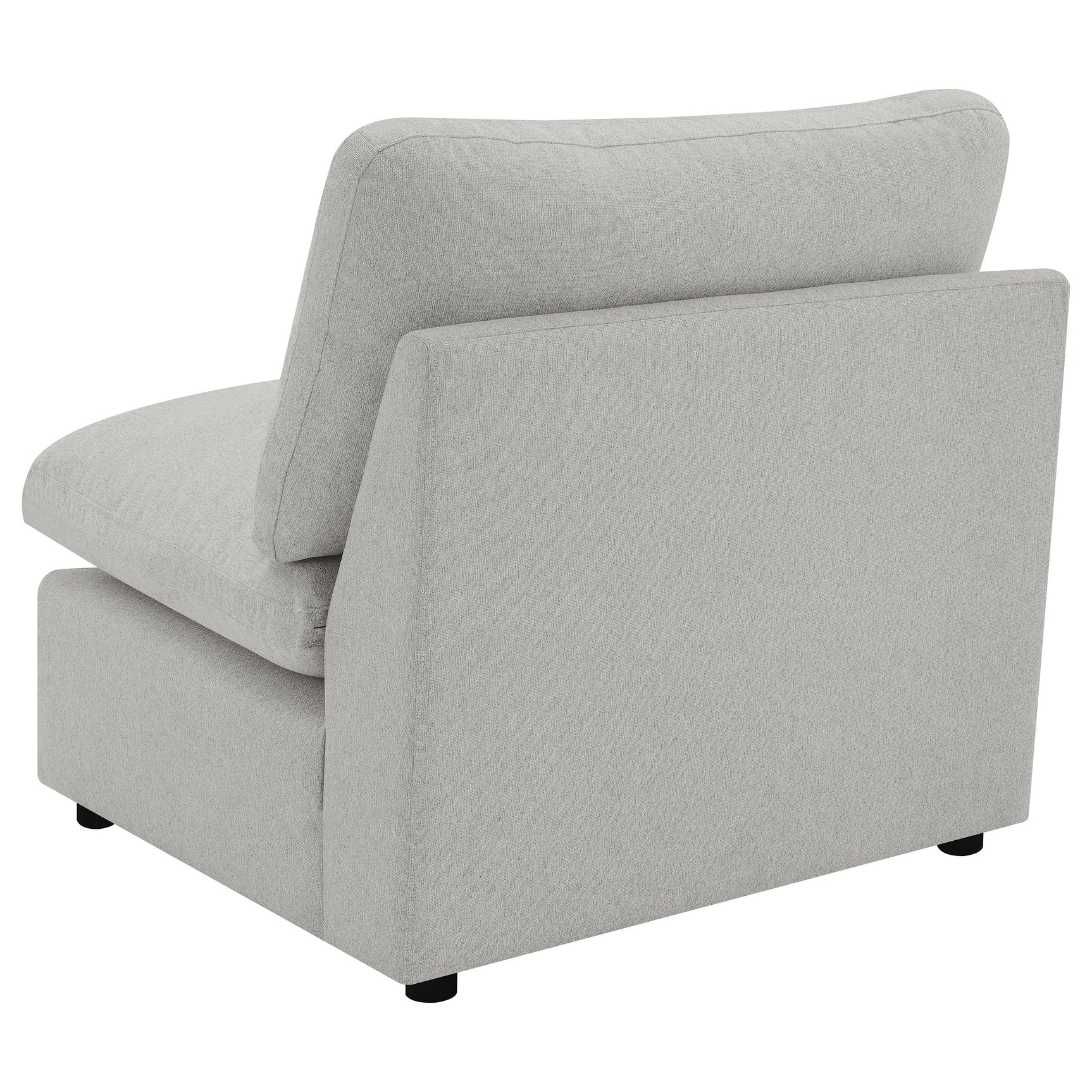Collins Modular Armless Chair Grey - Tampa Furniture Outlet