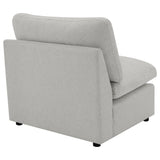 Collins Modular Armless Chair Grey - Tampa Furniture Outlet