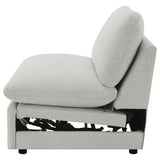 Collins Modular Power Armless Recliner Grey - Tampa Furniture Outlet