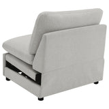 Collins Modular Power Armless Recliner Grey - Tampa Furniture Outlet