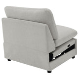 Collins Modular Power Armless Recliner Grey - Tampa Furniture Outlet