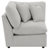 Collins Modular Corner Chair Grey - Tampa Furniture Outlet