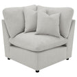 Tampa Furniture Outlet - Coaster - Collins Modular Corner Chair Grey - 609560CRN