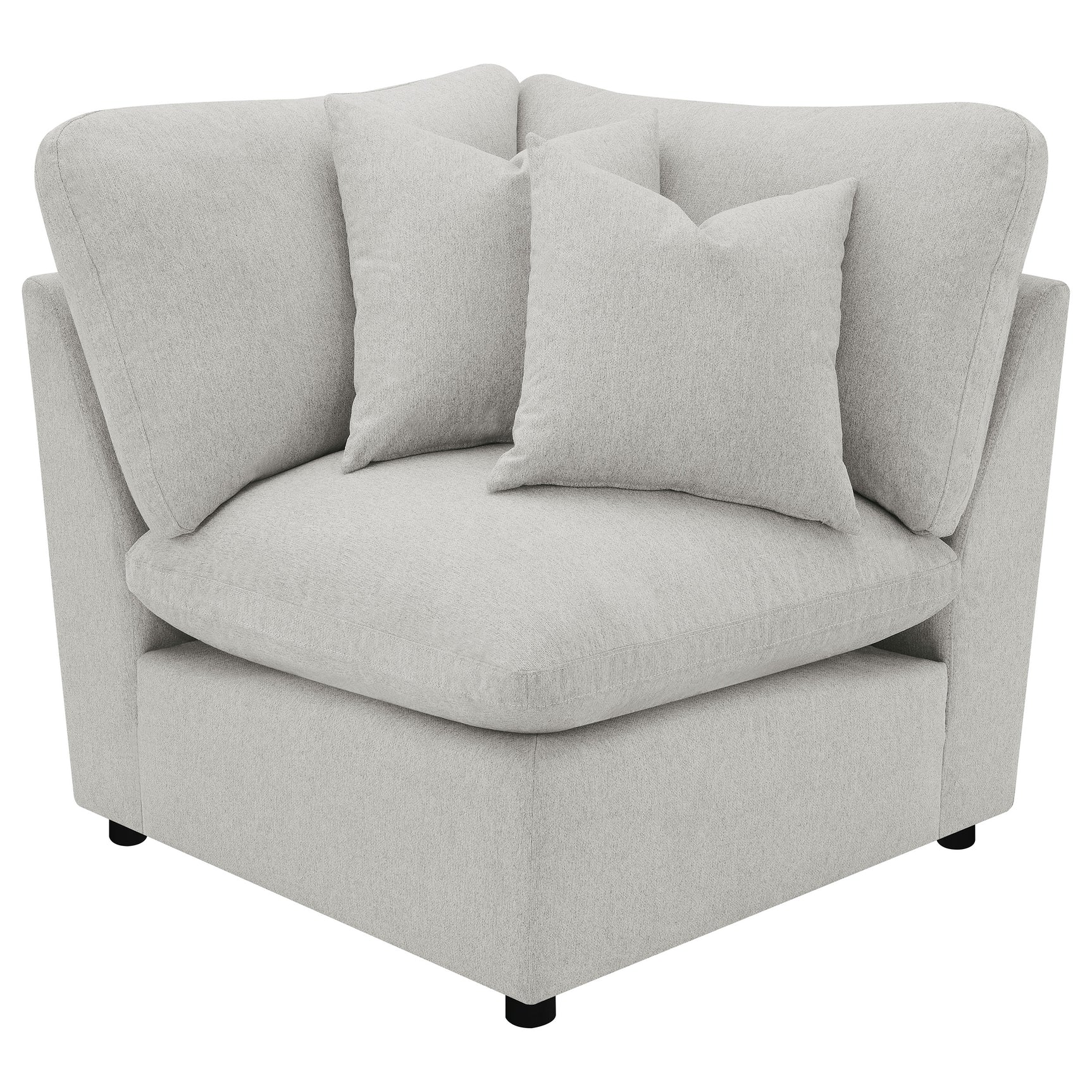 Tampa Furniture Outlet - Coaster - Collins Modular Corner Chair Grey - 609560CRN