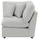 Collins Modular Corner Chair Grey - Tampa Furniture Outlet