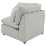 Collins Modular Corner Chair Grey - Tampa Furniture Outlet