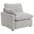 Tampa Furniture Outlet - Coaster - Collins Modular LAF Power Recliner Grey - 609560LRP