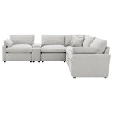 Collins 7-piece Modular Power Reclining Sectional Grey - Tampa Furniture Outlet