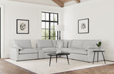 Tampa Furniture Outlet - Coaster - Collins 6-piece Modular Power Reclining Sectional Grey - 609560P-SET