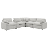 Collins 6-piece Modular Power Reclining Sectional Grey - Tampa Furniture Outlet