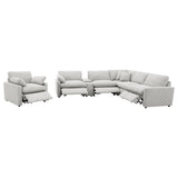 Collins 6-piece Modular Power Reclining Sectional Grey - Tampa Furniture Outlet