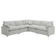 Tampa Furniture Outlet - Coaster - Collins 5-piece Modular Power Reclining Sectional Grey - 609560P