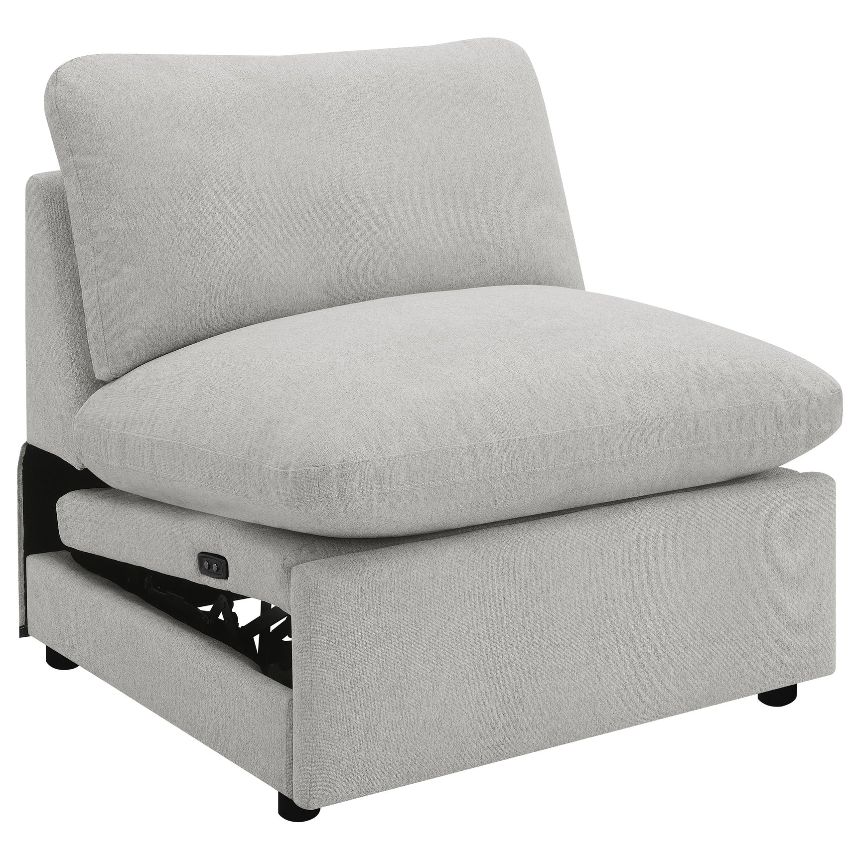 Collins 5-piece Modular Power Reclining Sectional Grey - Tampa Furniture Outlet