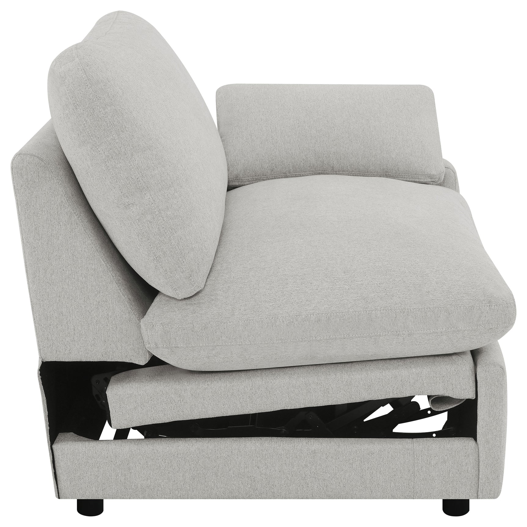 Collins Modular RAF Power Recliner Grey - Tampa Furniture Outlet