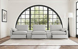 Collins 5-Piece Power Reclining Home Theater Seating Grey - Tampa Furniture Outlet