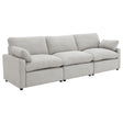 Tampa Furniture Outlet - Coaster - Collins Modular Power Sofa Grey - 609561P