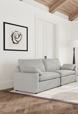 Collins Modular Power Loveseat Grey - Tampa Furniture Outlet